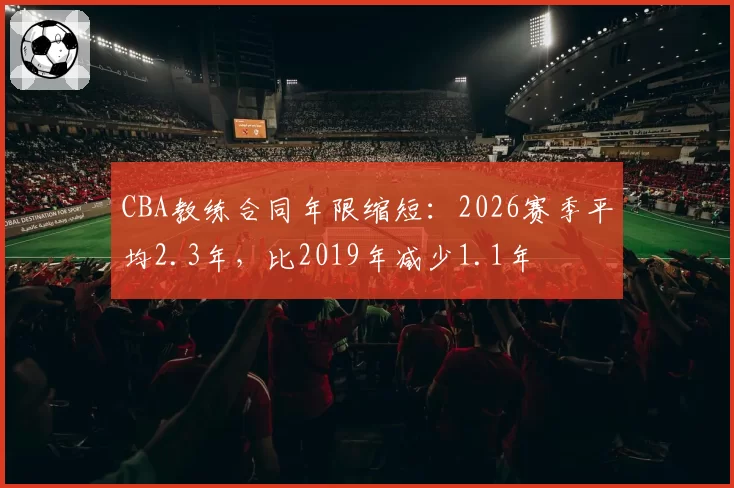 CBA教练合同年限缩短:2026赛季平均2.3年,比2019年减少1.1年