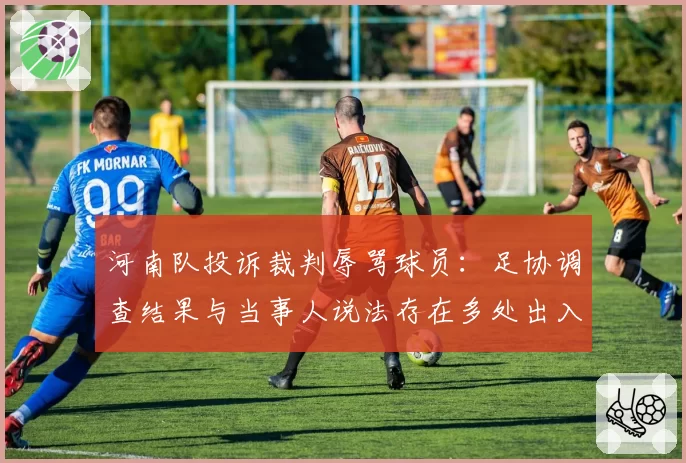 河南队投诉裁判辱骂球员:足协调查结果与当事人说法存在多处出入